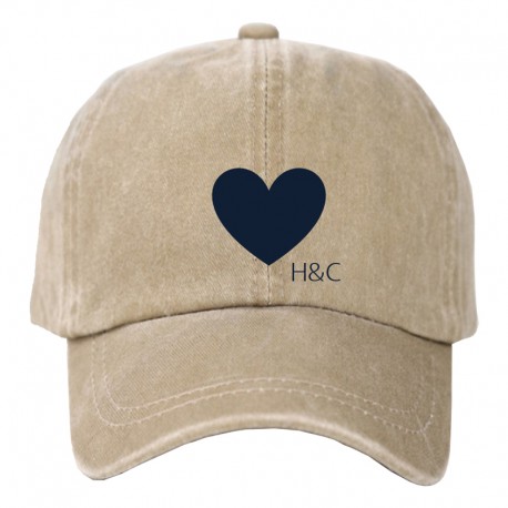 Gorra "HEART" Blue On Beige