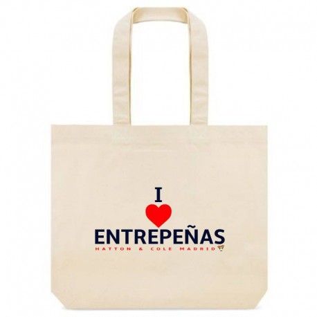 Bolso Lino "I LOVE ENTREPEÑAS" Red